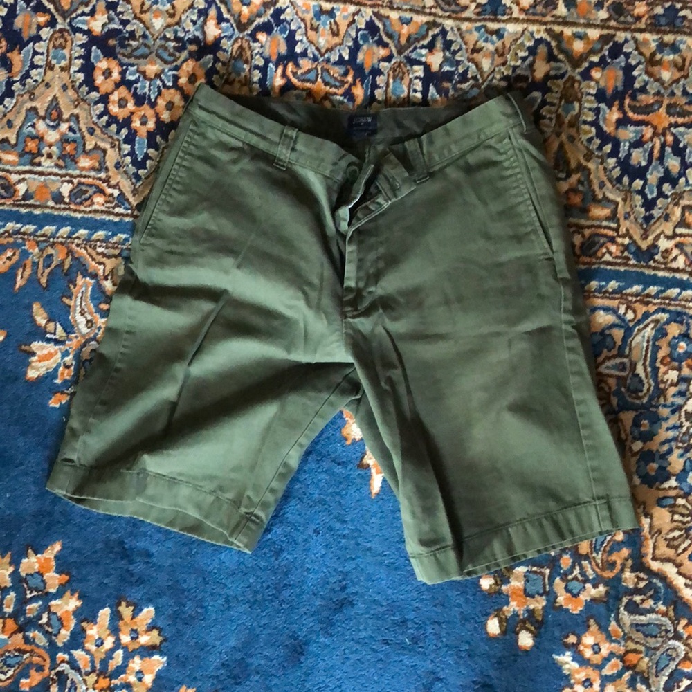 J. Crew Rivington Shorts. Green.